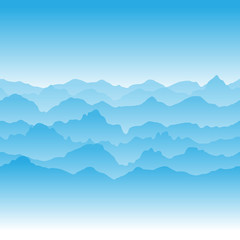 Абстрактное изображение заснеженных горных вершин