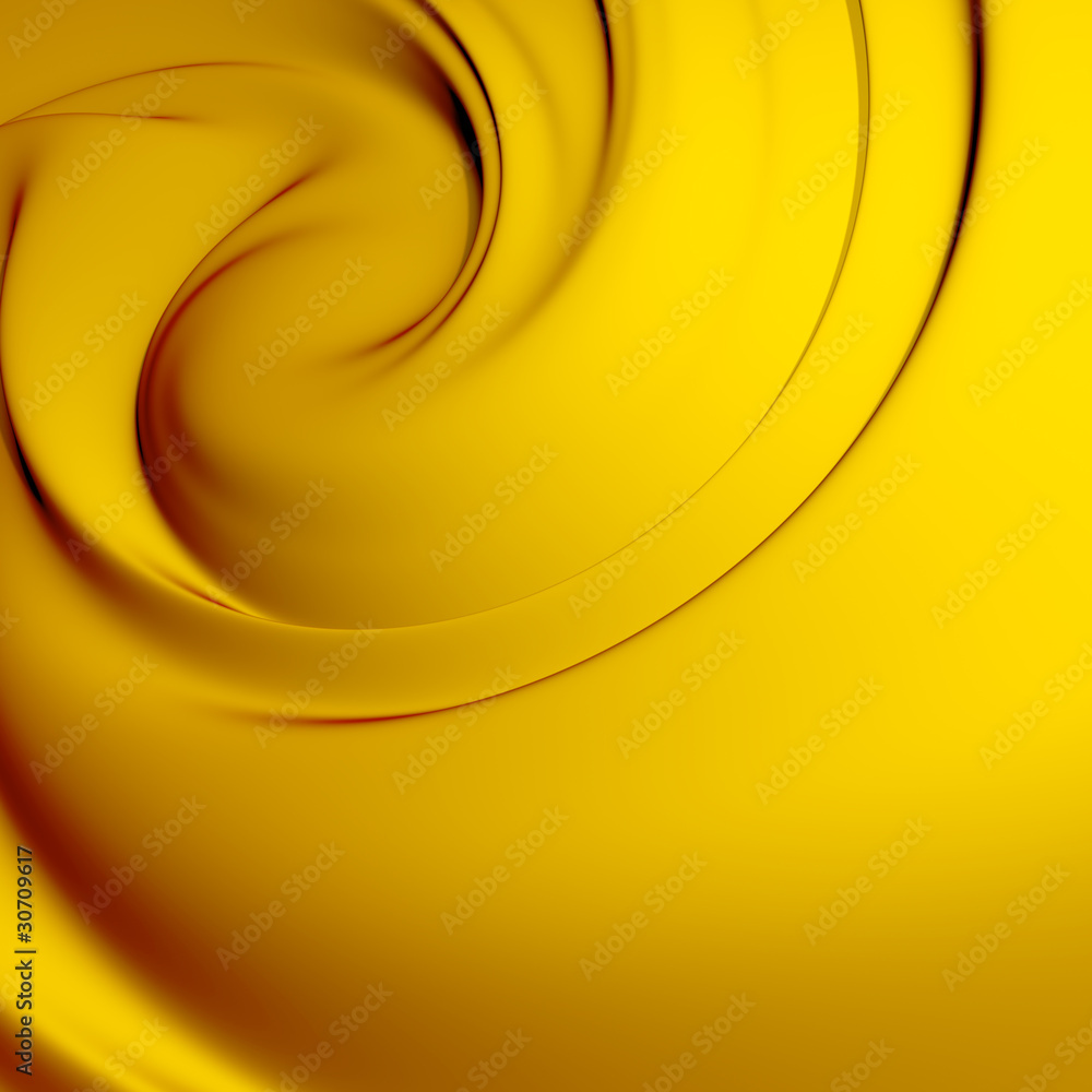 Wall mural Abstract yellow whirlpool. Backgrounds series.