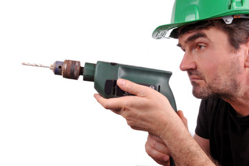 L'homme &agrave; la perceuse