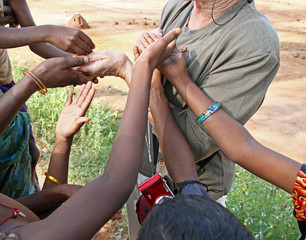 distribution de bonbons