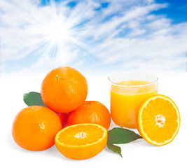 Orange juice concept.