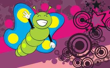 butterfly cartoon background