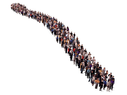 Long Line Of People Images – Browse 39,612 Stock Photos, Vectors, and Video