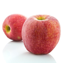 Fototapeta na wymiar Two apples isolated on white background