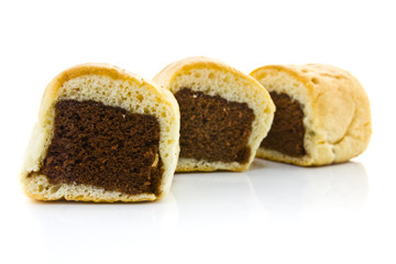 Chocolate stuffed bun