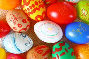 bunte ostereier,karte