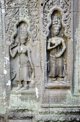 khmer stone carvings angkor wat cambodia