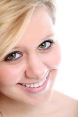 Obraz premium Closeup eines lächelndes Mädchens