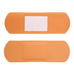 Sticking plasters isolated on white background