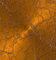 gold abstract cracks