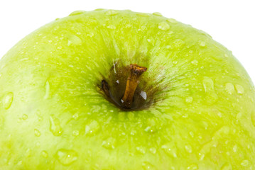 Green apple close-up