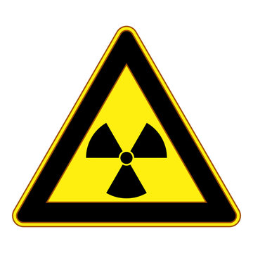 Gefahrenschild - Atom