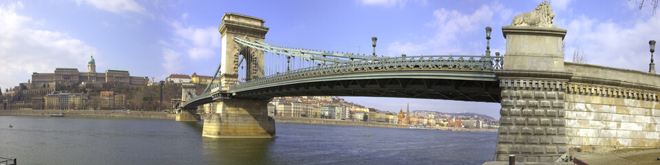 Obraz premium Budapest Panoramica Ponte