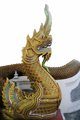 Fototapeta na wymiar Naga statue at Thai temple