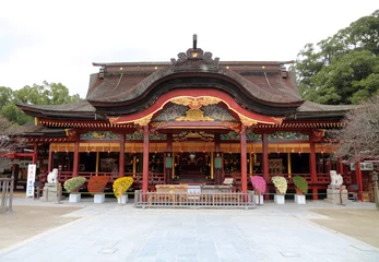 Fotobehang Japanese shrine in Kyushu - Dazaifu Tenmangu © Videowokart