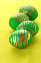 Green Easter eggs