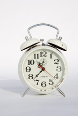 Old mechanical alarm clock