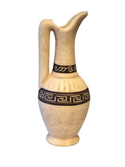 Ceramic pitcher.
