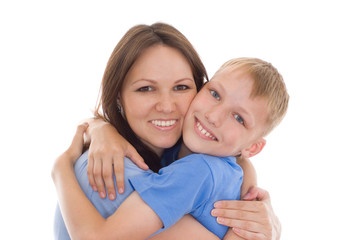 happy mother with  child