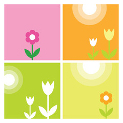 Spring backgrounds with copy space