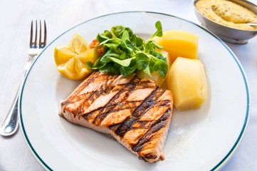 grilled salmon