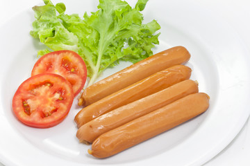 Sausage and vegetables