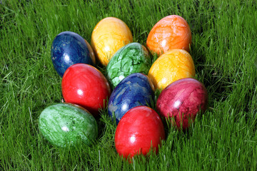 Bunte Ostereier
