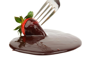 strawberry in chocolate
