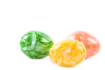 Drei bunte Ostereier