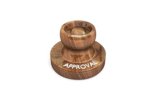 Approval Stamp Wooden