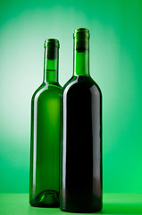Wine concept with gradient background