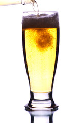 Beer with waterdrops