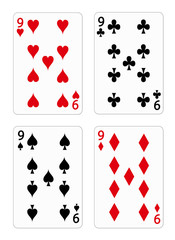 Playing cards - nine