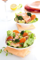 Fresh salad background.