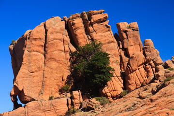 Calanche red rocks