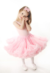 Pretty preschool ballerina