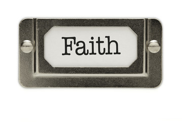 Faith File Drawer Label