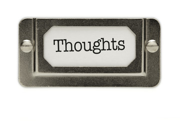 Thoughts File Drawer Label