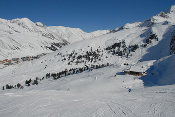 Skigebiet in Kühtai