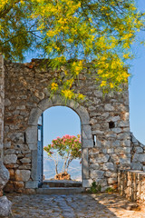 Naklejki  Brama w twierdzy Palamidi, Nauplion, Grecja