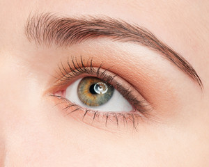 Close-up eye of beauty young woman
