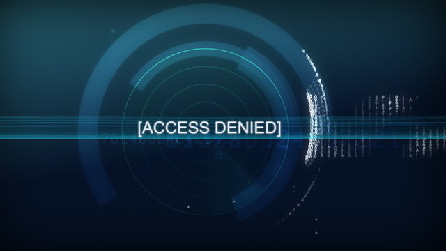 Computer interface - Access denied