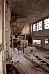 abandoned factory inside