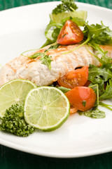 Petto di Pollo Grigliato con Verdure