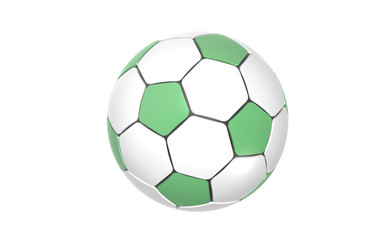 Football, Soccer ball. Green