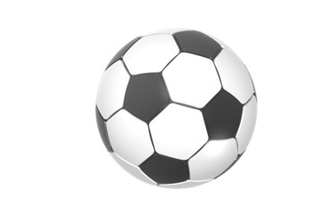 Football, Soccer ball. Black and White