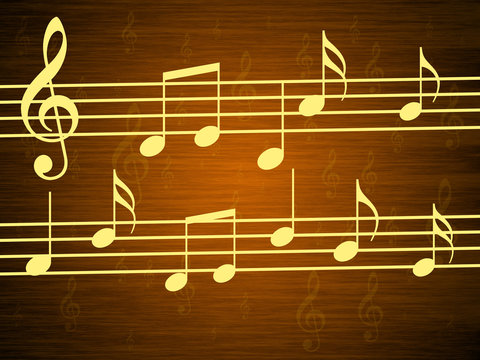 Background of yellow notes