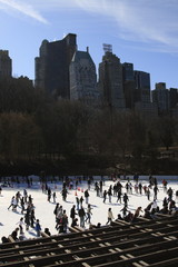Ice skating in New York