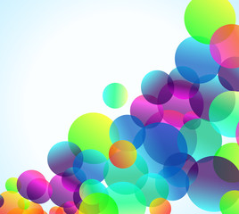 Rainbow Bubbles Background for Elegant Flyers