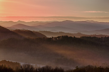 Sunrise over Smoky Mountains © steheap